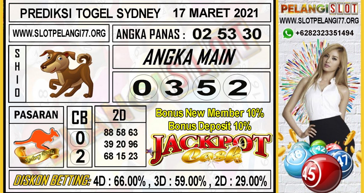 PREDIKSI TOGEL SYDNEY 17 MARET 2021