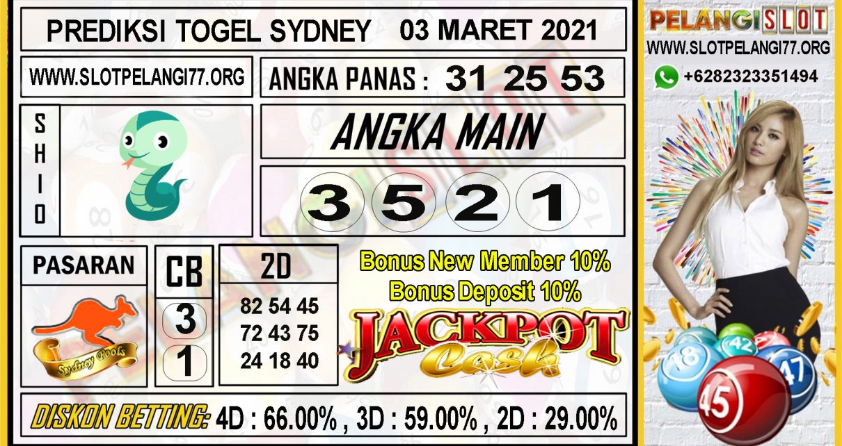 PREDIKSI TOGEL SYDNEY POOLS 03 MARET 2021