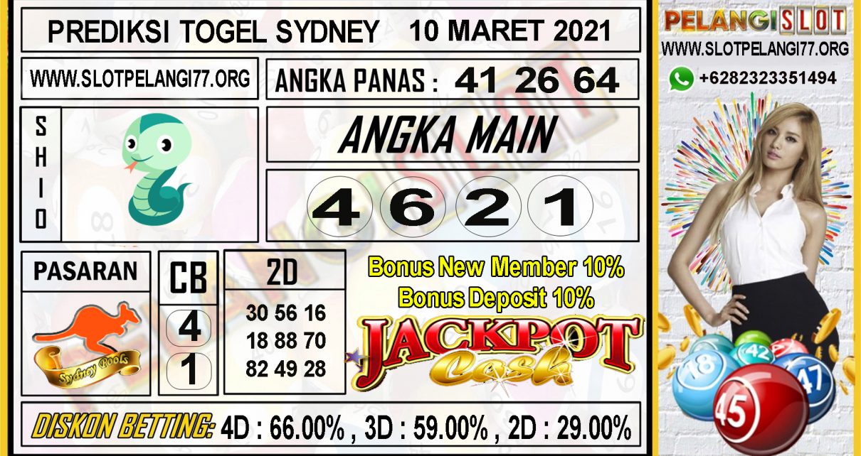 PREDIKSI TOGEL SYDNEY 10 MARET 2021