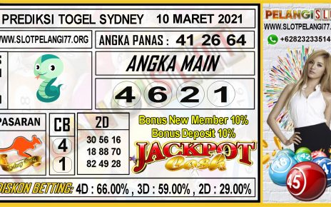 PREDIKSI TOGEL SYDNEY 10 MARET 2021