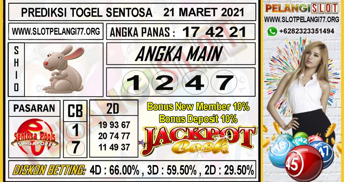 PREDIKSI TOGEL SENTOSA POOLS 21 MARET 2021