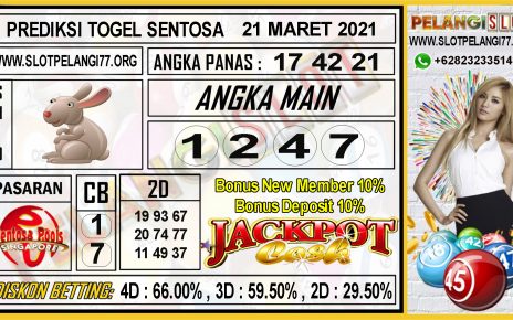 PREDIKSI TOGEL SENTOSA POOLS 21 MARET 2021