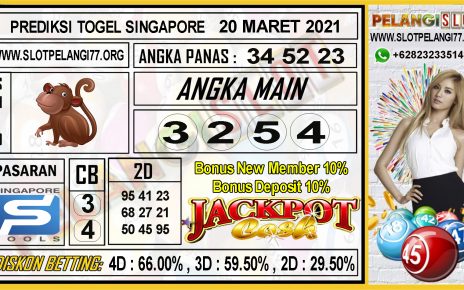 PREDIKSI TOGEL SINGAPORE 20 MARET 2021