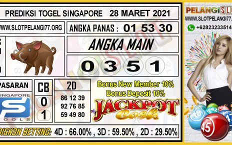 PREDIKSI TOGEL SINGAPORE 28 MARET 2021