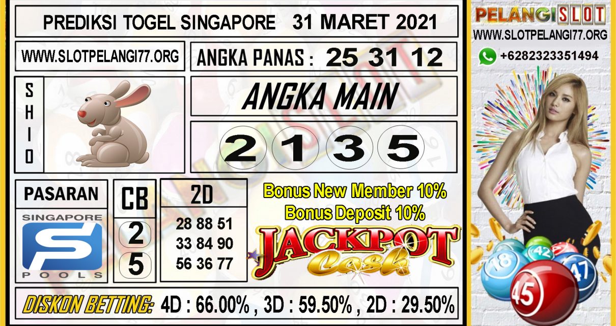 PREDIKSI TOGEL SINGAPORE POOLS 31 MARET 2021