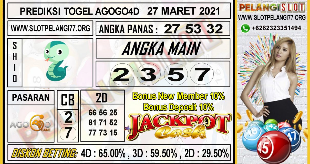 PREDIKSI TOGEL AGOGO4D 27 MARET 2021