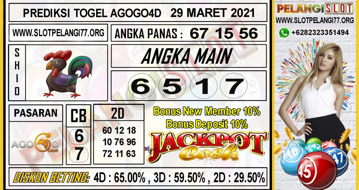 PREDIKSI TOGEL AGOGO4D 29 MARET 2021