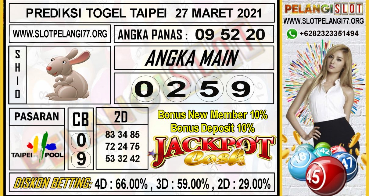 PREDIKSI TOGEL TAIPEI 27 MARET 2021