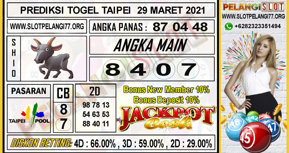 PREDIKSI TOGEL TAIPEI 29 MARET 2021