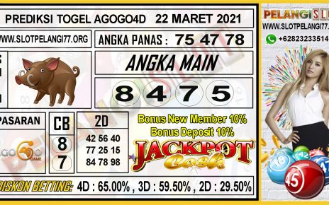 PREDIKSI TOGEL AGOGO4D 22 MARET 2021