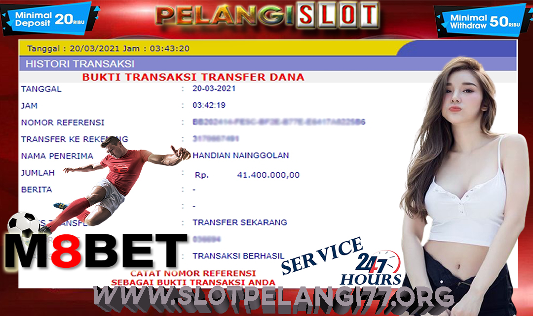 BUKTI KEMENANGAN MEMBER PELANGI SLOT 20 MARET 2021