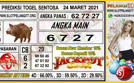 PREDIKSI TOGEL SENTOSA 24 MARET 2021