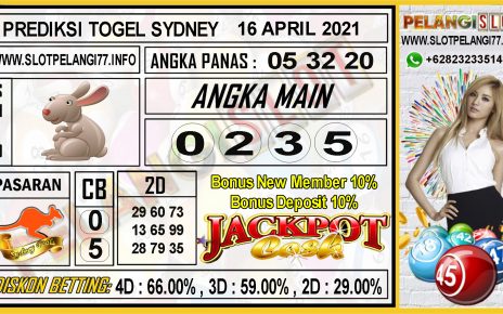 PREDIKSI TOGEL SYDNEY 16 APRIL 2021