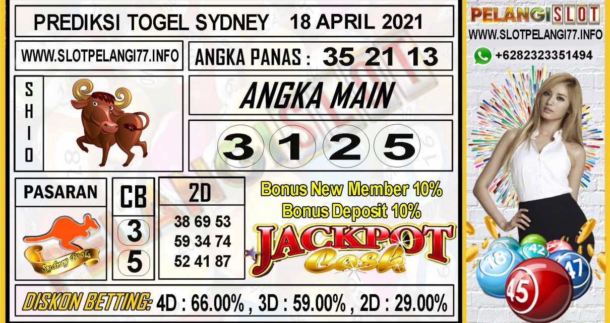 PREDIKSI TOGEL SYDNEY POOLS 18 APRIL 2021