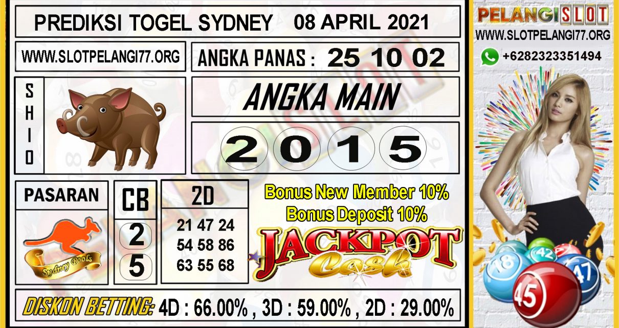 PREDIKSI TOGEL SYDNEY POOLS 08 APRIL 2021