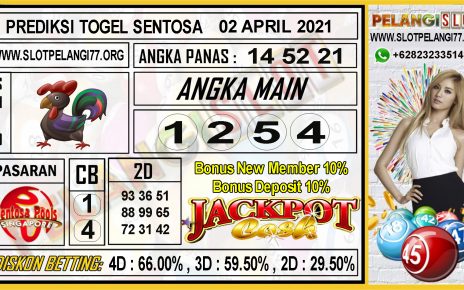 PREDIKSI TOGEL SENTOSA POOLS 02 APRIL 2021