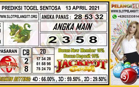 PREDIKSI TOGEL SENTOSA POOLS 13 APRIL 2021