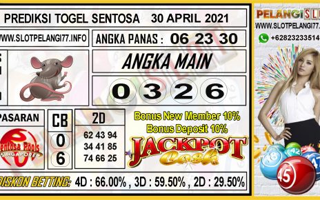 PREDIKSI TOGEL SENTOSA TANGGAL 30 APRIL 2021