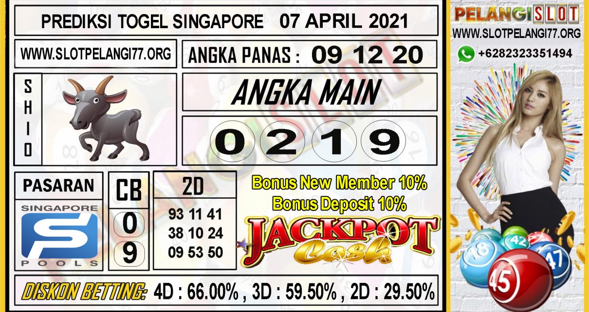 PREDIKSI SINGAPORE POOLS 07 APRIL 2021