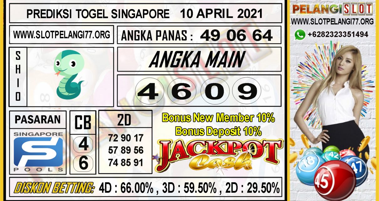 PREDIKSI TOGEL SINGAPORE POOLS 10 APRIL 2021