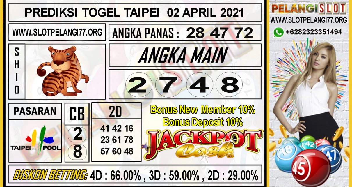 PREDIKSI TOGEL TAIPEI 02 APRIL 2021