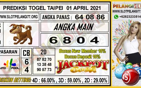 PREDIKSI TOGEL TAIPEI 01 APRIL 2021