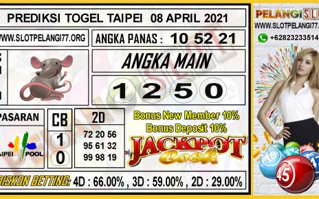 PREDIKSI TOGEL TAIPEI POOLS 08 APRIL 2021