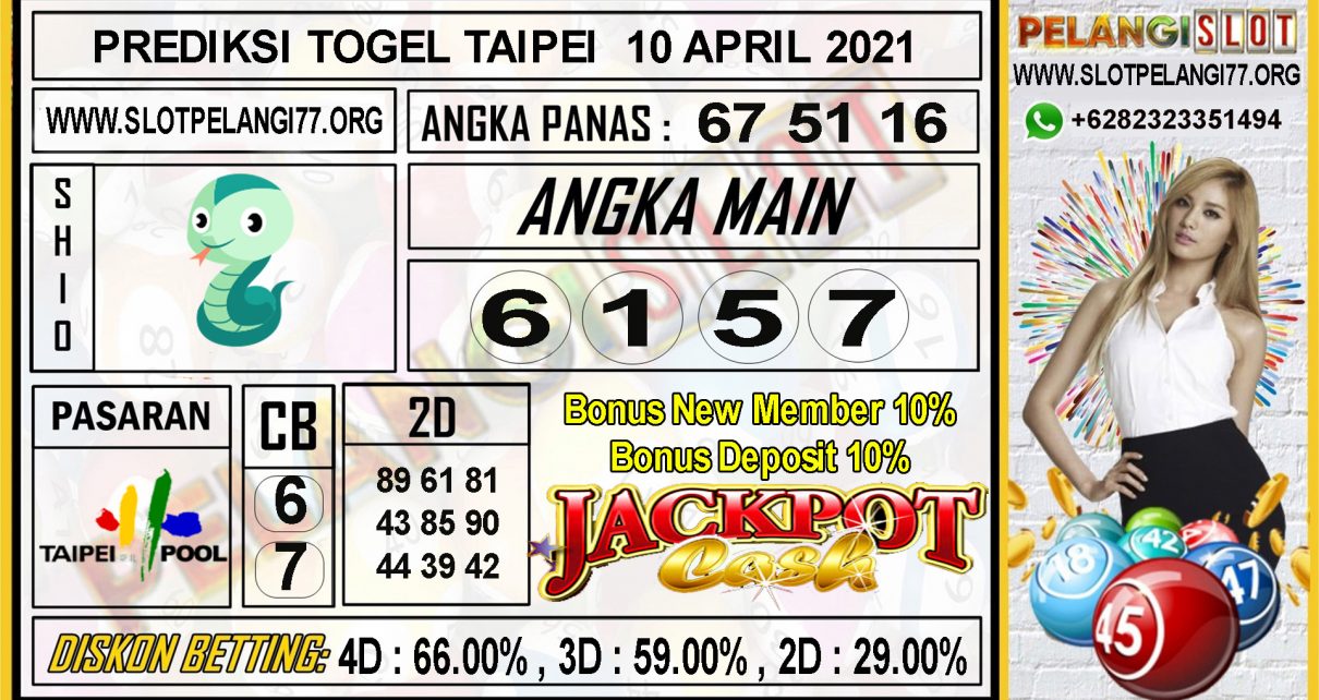 PREDIKSI TOGEL TAIPEI POOLS 10 APRIL 2021