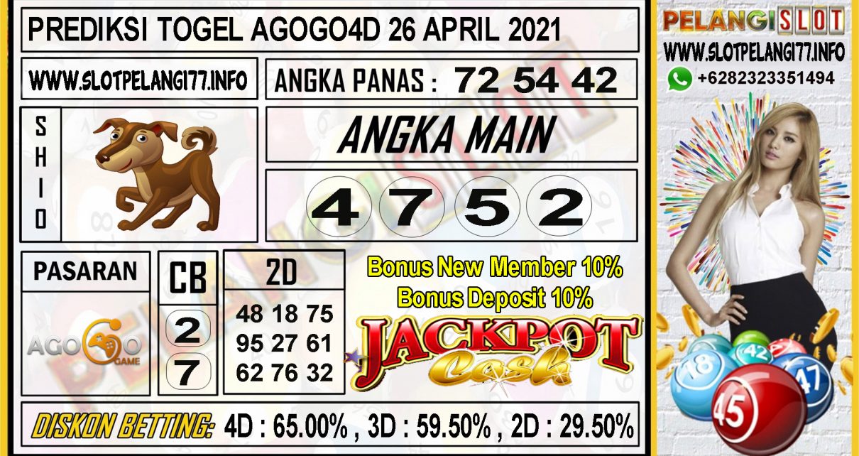 PREDIKSI TOGEL AGOGO4D TANGGAL 26 APRIL 2021