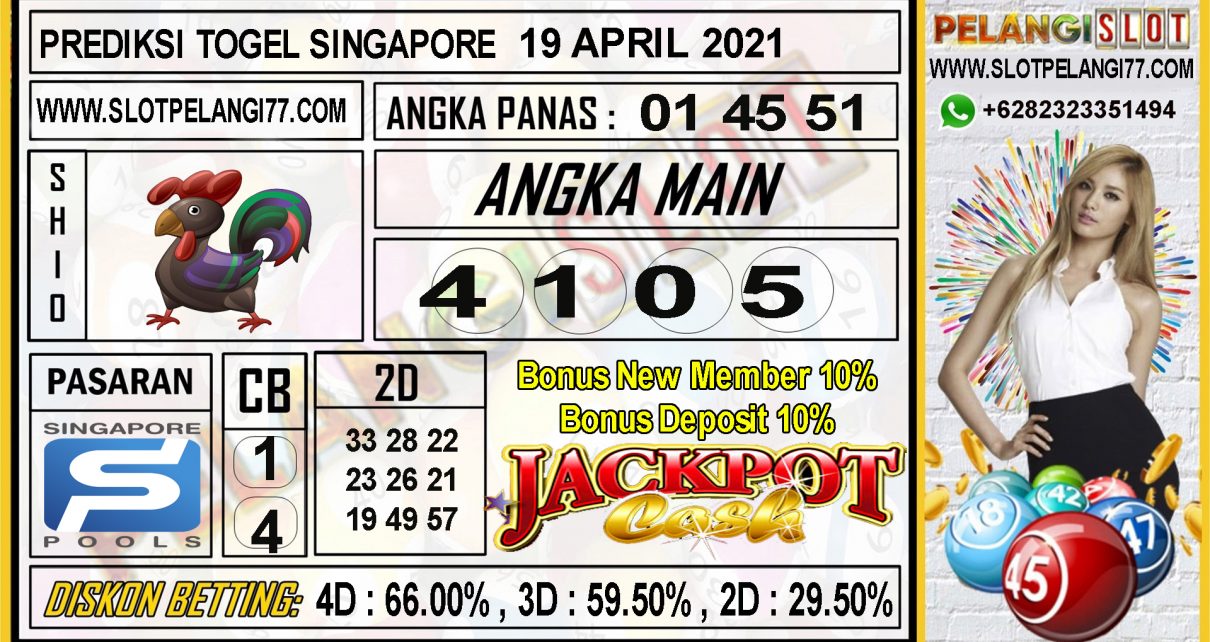 PREDIKSI TOGEL SINGAPORE POOLS 19 APRIL 2021