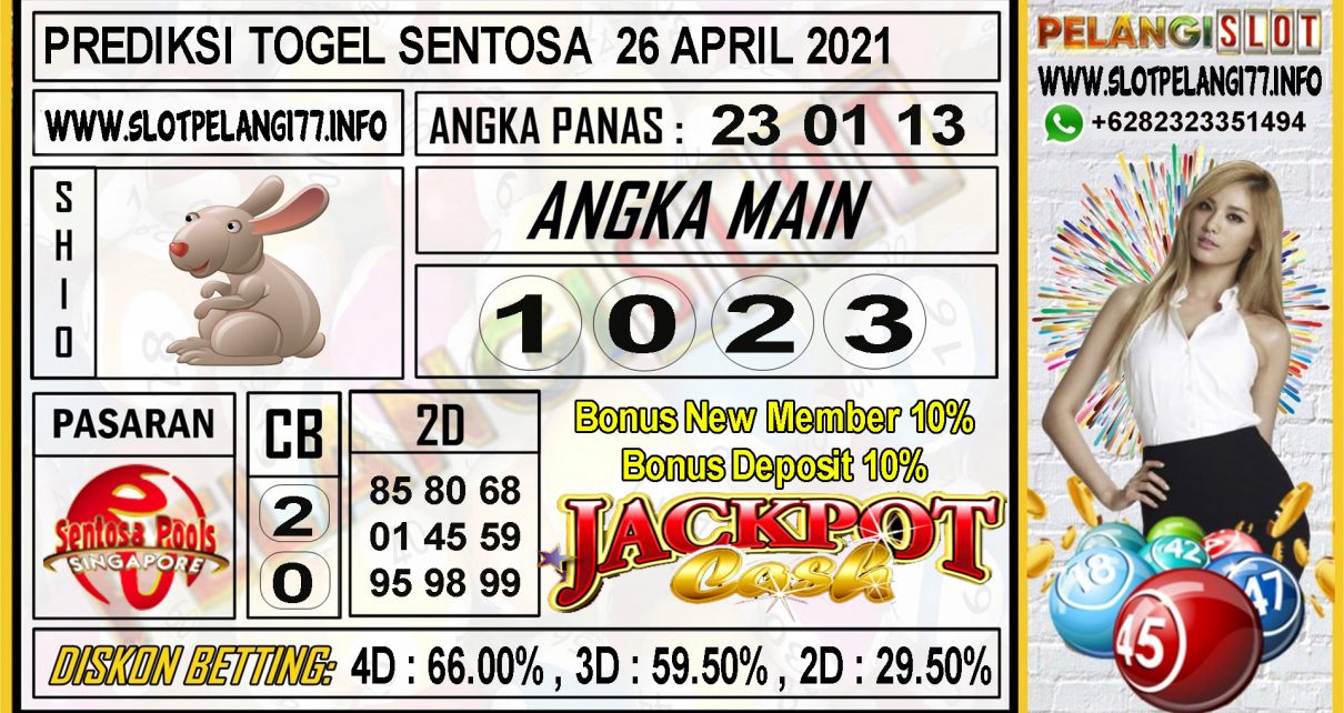 PREDIKSI TOGEL SENTOSA TANGGAL 26 APRIL 2021