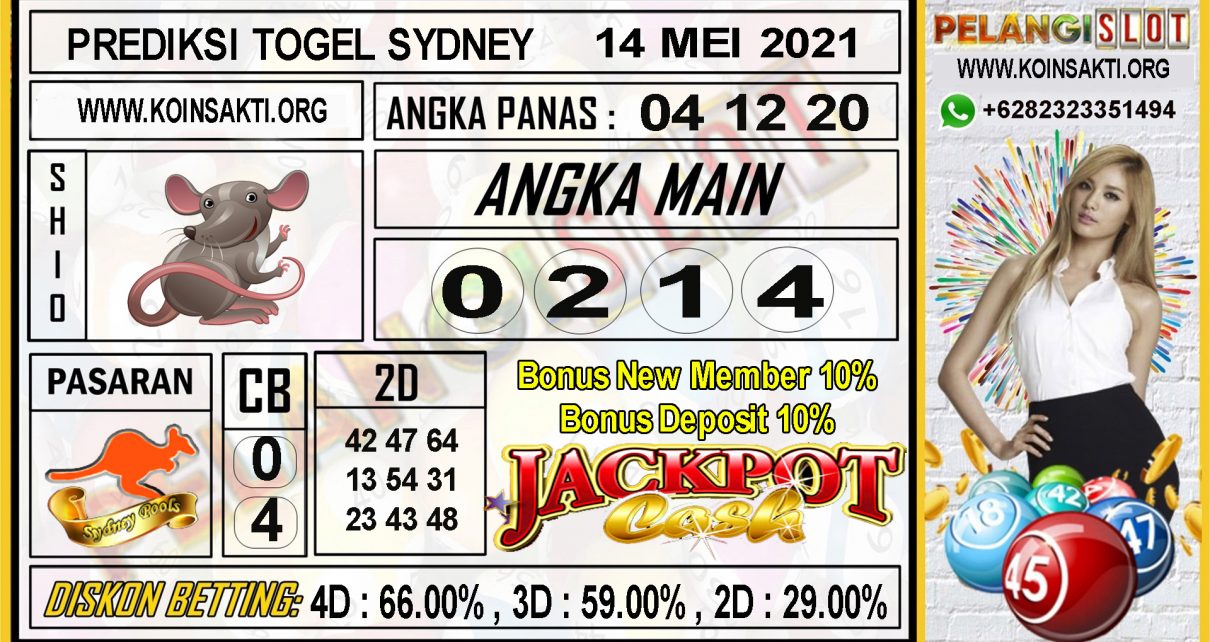 PREDIKSI TOGEL SYDNEY TANGGAL 14 MEI 2021