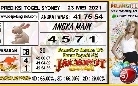 PREDIKSI TOGEL SYDNEY TANGGAL 23 MEI 2021