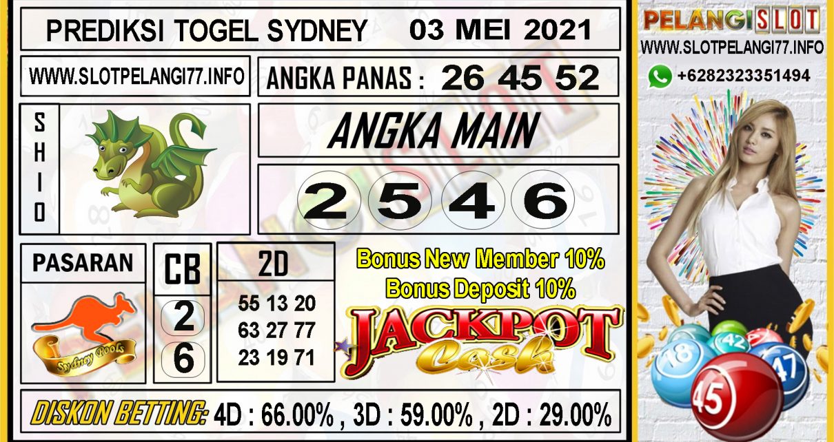 PREDIKSI TOGEL SYDNEY POOLS 03 MEI 2021