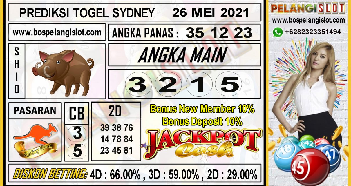 PREDIKSI SYDNEY POOLS TANGGAL 26 MEI 2021