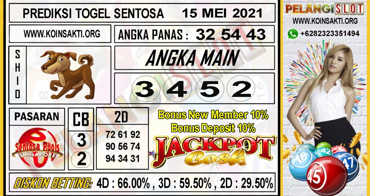 PREDIKSI TOGEL SENTOSA POOLS 15 MEI 2021