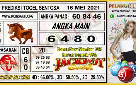 PREDIKSI TOGEL SENTOSA POOLS 16 MEI 2021