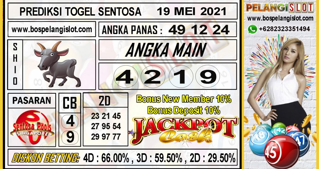 PREDIKSI TOGEL SENTOSA POOLS 19 MEI 2021