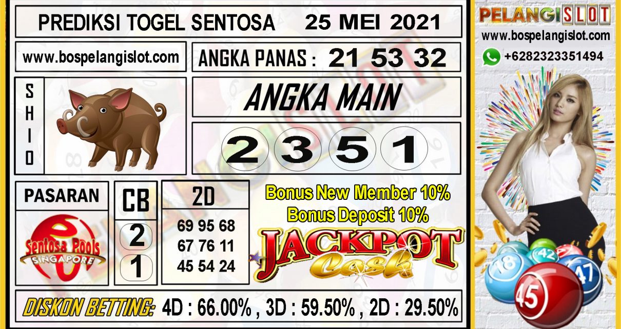 PREDIKSI SENTOSA POOLS TANGGAL 25 MEI 2021