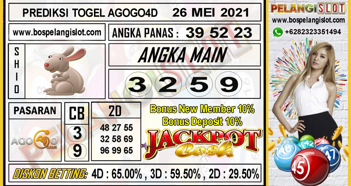 PREDIKSI AGOGO4D TANGGAL 26 MEI 2021