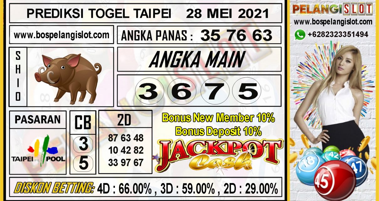 PREDIKSI TAIPEI POOLS TANGGAL 28 MEI 2021