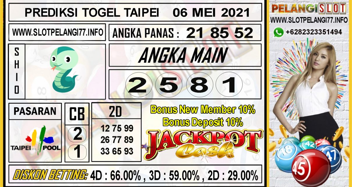 PREDIKSI TOGEL TAIPEI POOLS 06 MEI 2021