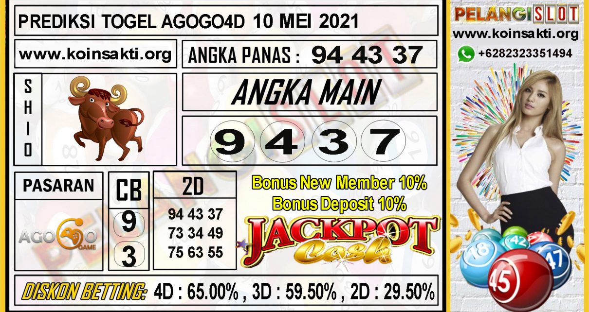 PREDIKSI TOGEL AGOGO4D TANGGAL 10 MEI 2021