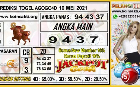 PREDIKSI TOGEL AGOGO4D TANGGAL 10 MEI 2021