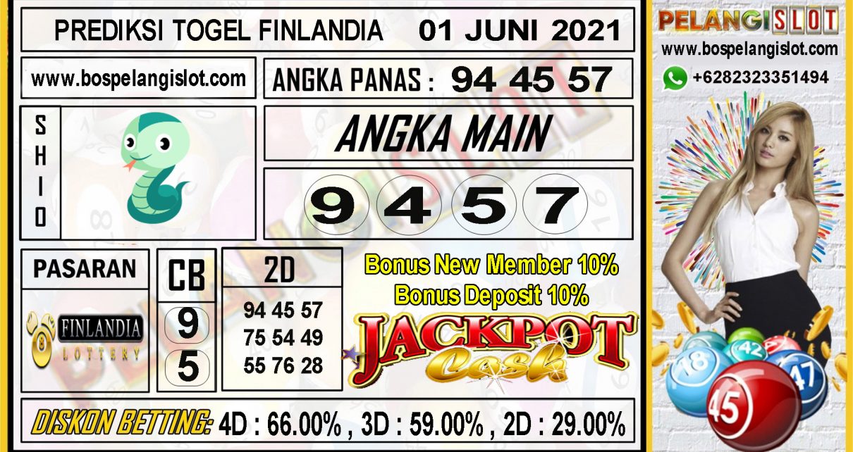 PREDIKSI FINLANDIA LOTTERY TANGGAL 01 JUNI 2021