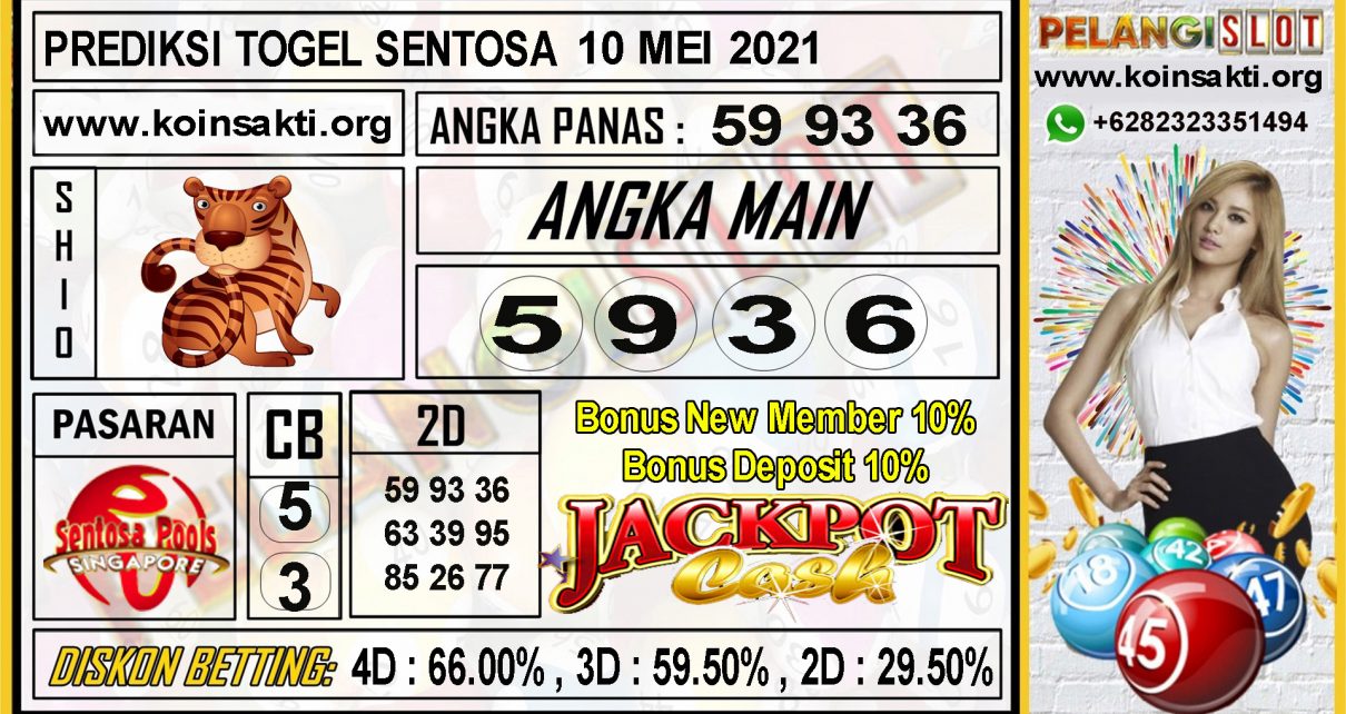 PREDIKSI TOGEL SENTOSA TANGGAL 10 MEI 2021