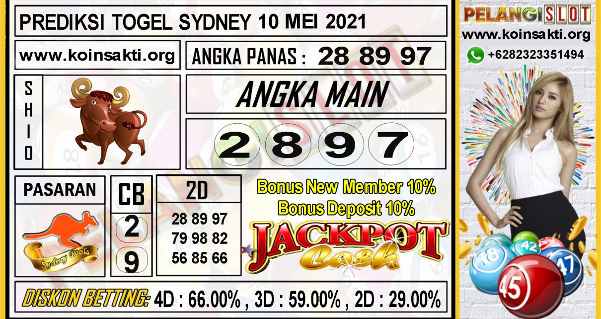 PREDIKSI TOGEL SYDNEY TANGGAL 10 MEI 2021