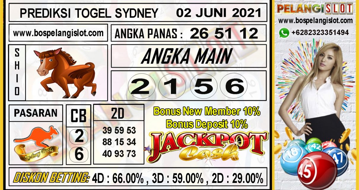 PREDIKSI TOGEL SYDNEY POOLS 02 JUNI 2021