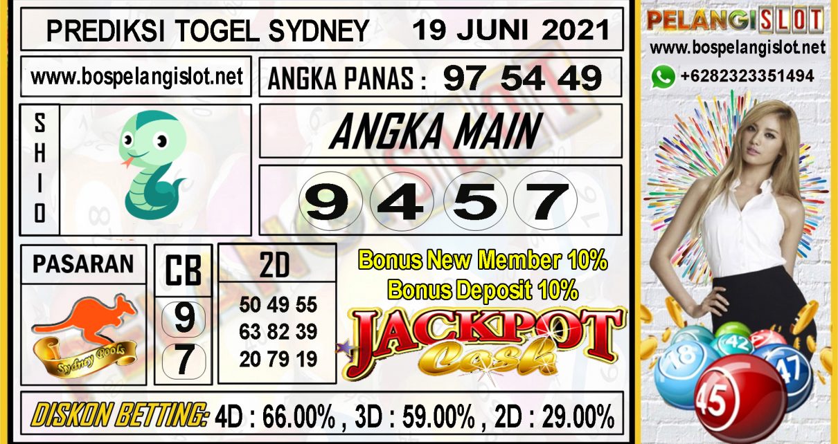 PREDIKSI TOGEL SYDNEY POOLS 19 JUNI 2021