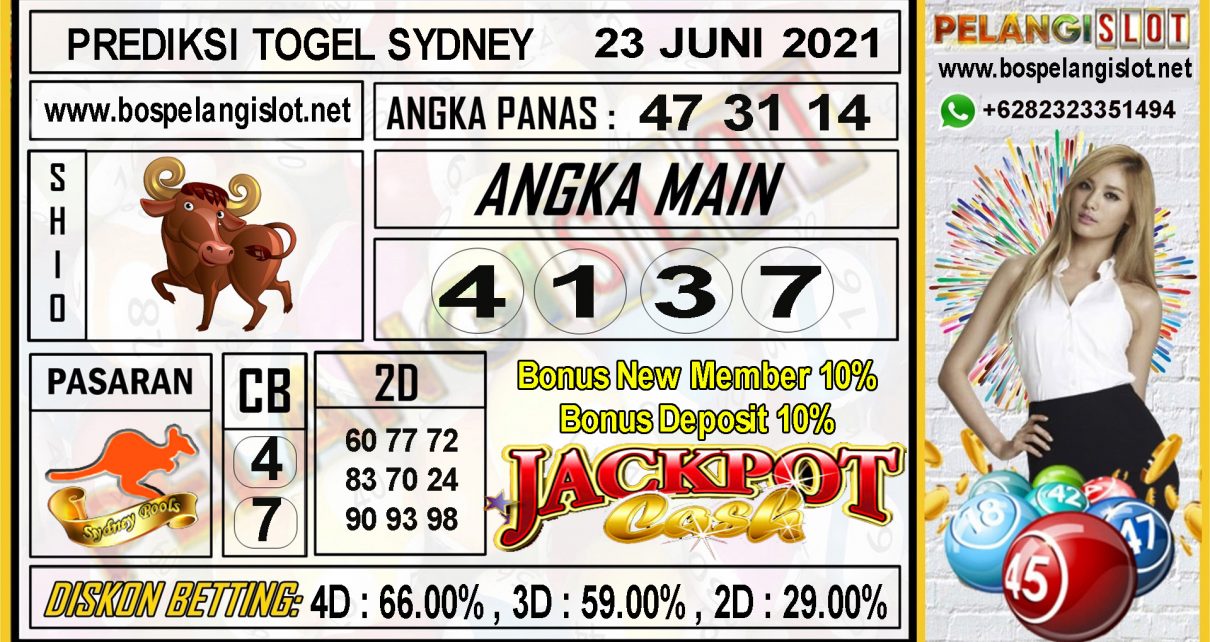 PREDIKSI TOGEL SYDNEY POOLS 23 JUNI 2021